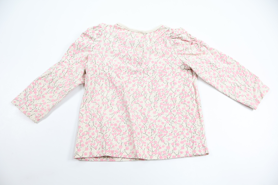 Floral top from H&M - Size 74 - Off-white