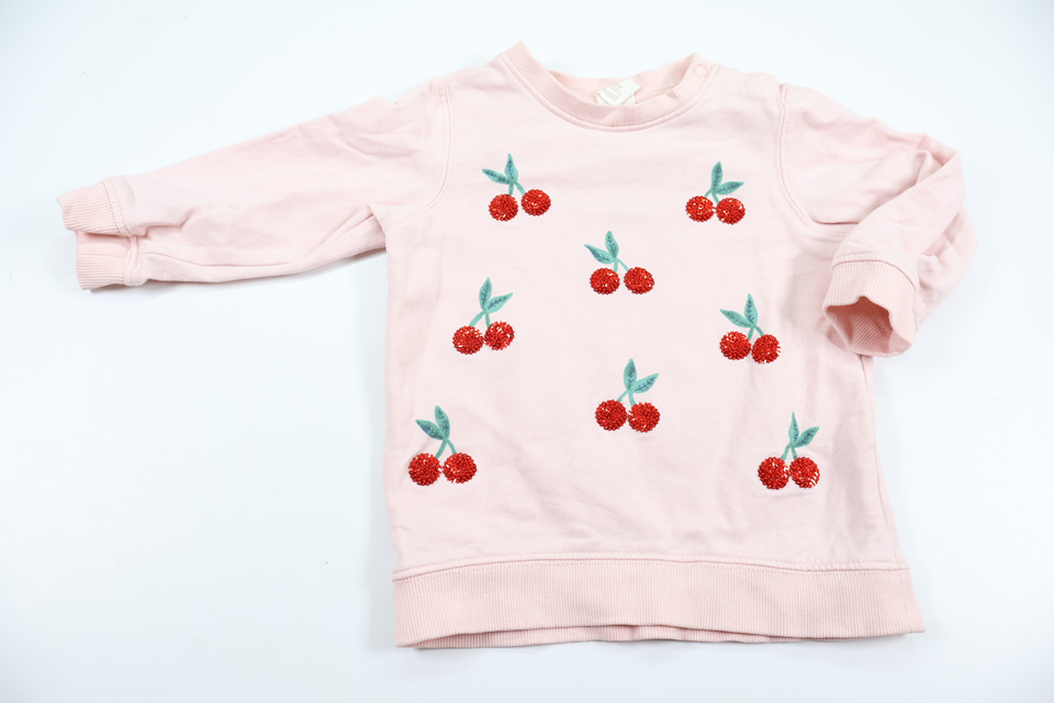 Cherry sweatshirt from H&M - Size 74 - Pink