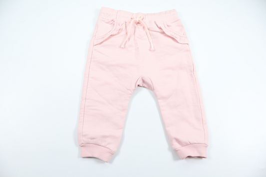 Trousers with ruffles from ICA I Love Eco - Size 74 - Pink