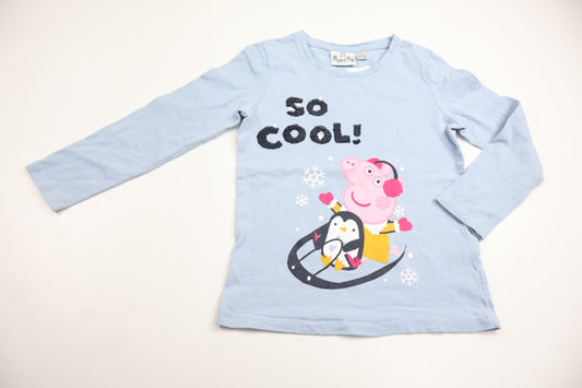 Tröja med Greta Gris från Peppa Pig - Storlek 110/116 - Blå