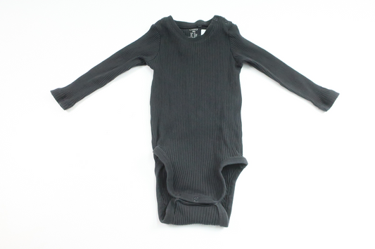 Ribbed bodysuit from Lindex - Size 74 - Black