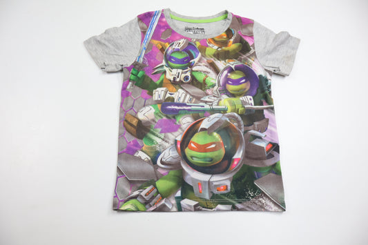 T-shirt med Ninja Turtles från Nickelodeon - Storlek 104 - Grå