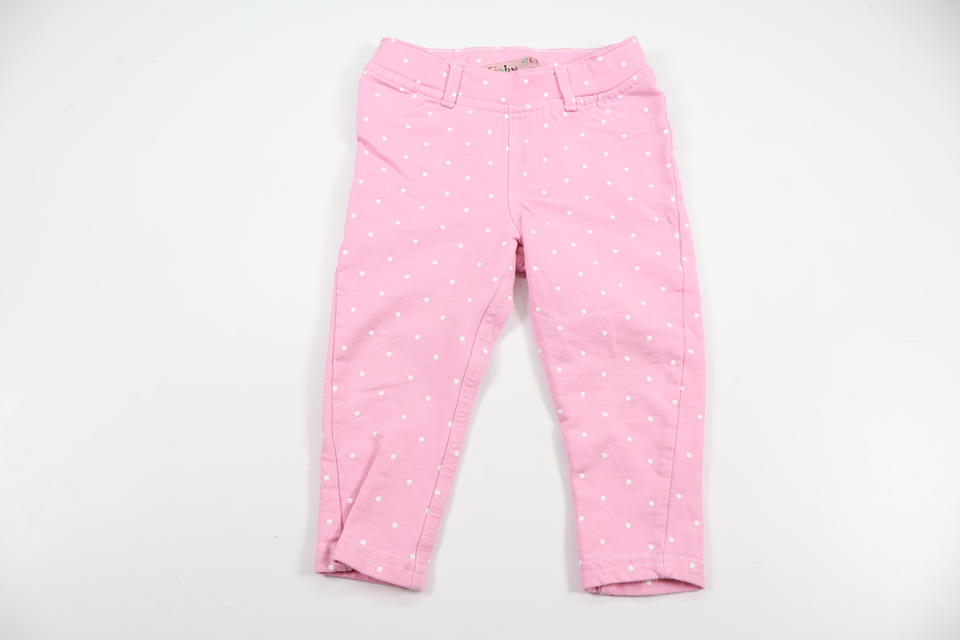 Spotted trousers from Baby Skill - Size 74 - Pink