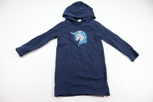 Sweatshirt dress with unicorn from Uniq Studio - Size 98/104 - Navy blue
