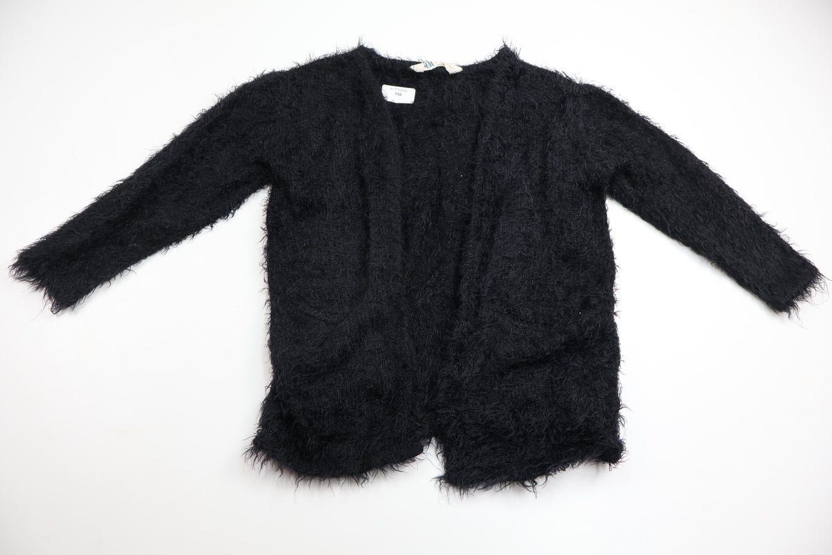 Lurvig kofta från H&M - Storlek 98/104 - Svart