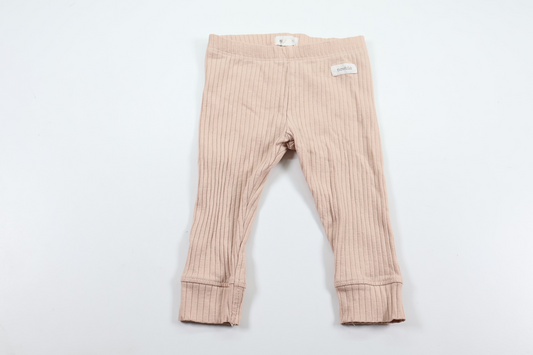 Ribbed pants from Newbie - Size 74 - Pink