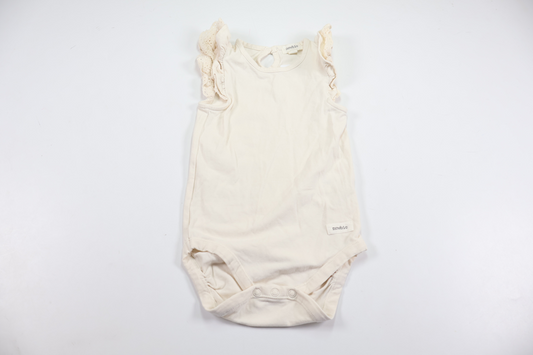 Linen bodysuit from Newbie - Size 86 - Off-white