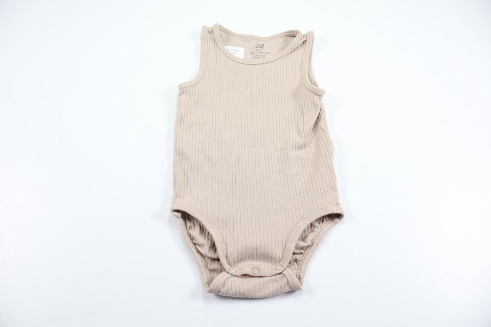 Ribbed bodysuit from H&M - Size 80 - Beige