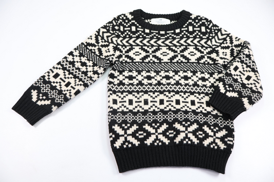 Knitted sweater from H&M - Size 110/116 - Black