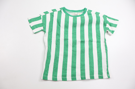 Randig t-shirt från Minimarket - Storlek 86/92 - Grön