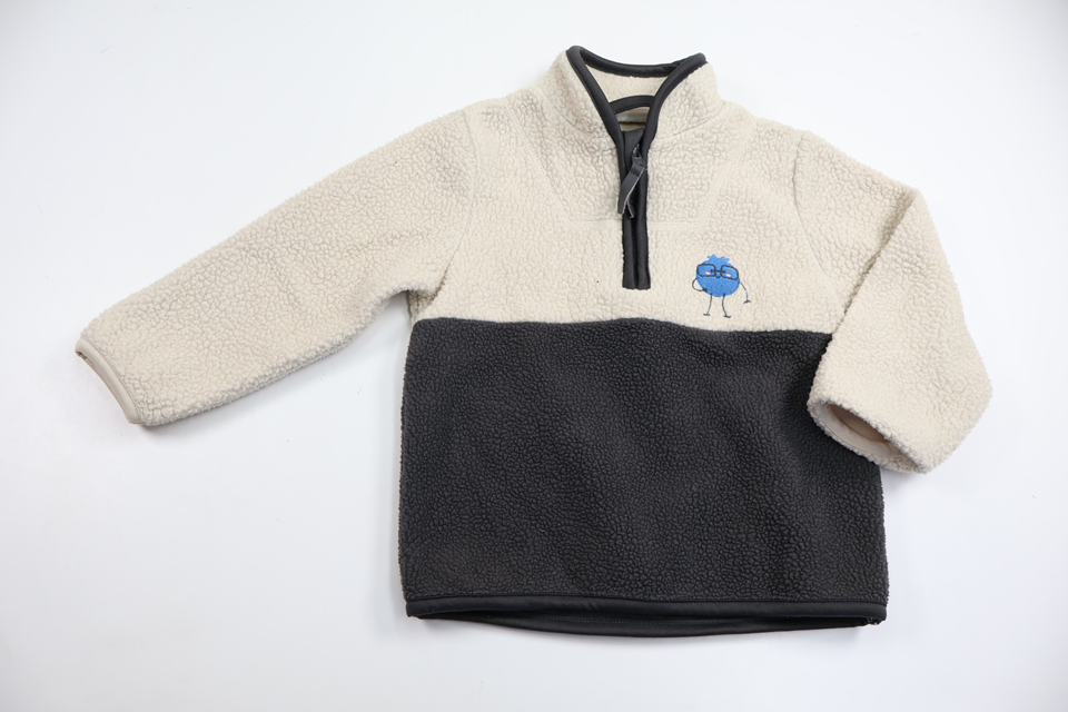Tröja i fleece från Denim Day - Storlek 92 - Beige