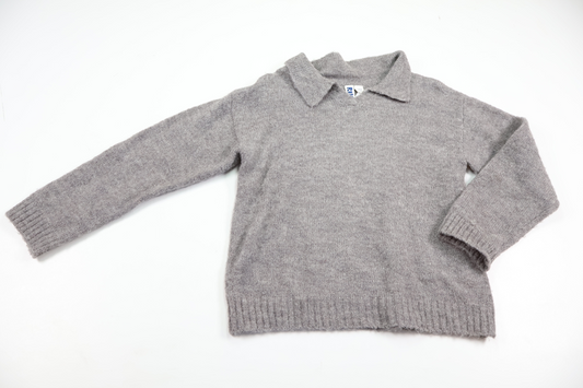 Knitted wool blend jumper from Rikiki - Size 110/116 - Grey