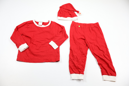 Santa Claus costume with hood from Kappahl - Size 98/104 - Red