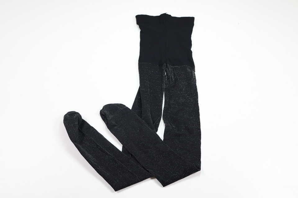 Glittery tights from Unknown - Size 122/128 - Black