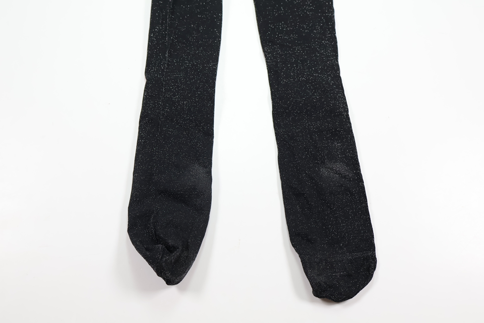 Glittery tights from Unknown - Size 122/128 - Black