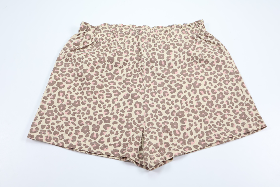 Leopard print shorts from H&M - Size 128 - Beige