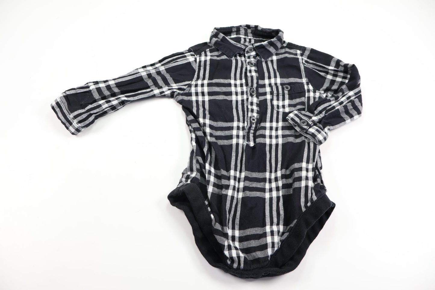 Checked bodysuit from Primark - Size 86 - Black