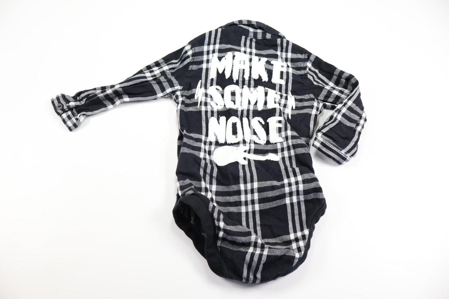 Checked bodysuit from Primark - Size 86 - Black