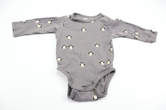 Penguin bodysuit from H&M - Size 56/62 - Grey