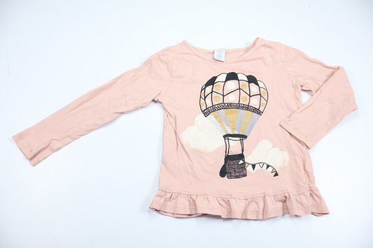 Hot air balloon top from Lindex - Size 122 - Pink