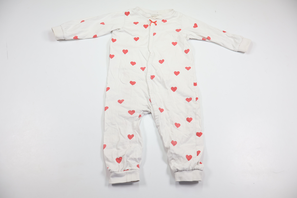 Pajamas with hearts from H&M - Size 80 - White