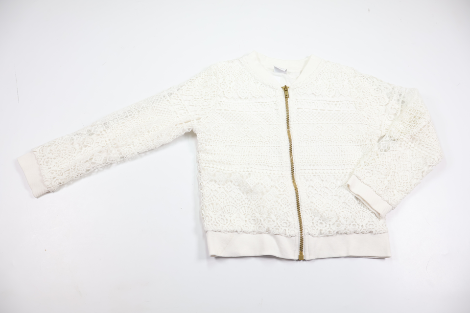 Cardigan with lace from Lindex - Size 110/116 - White