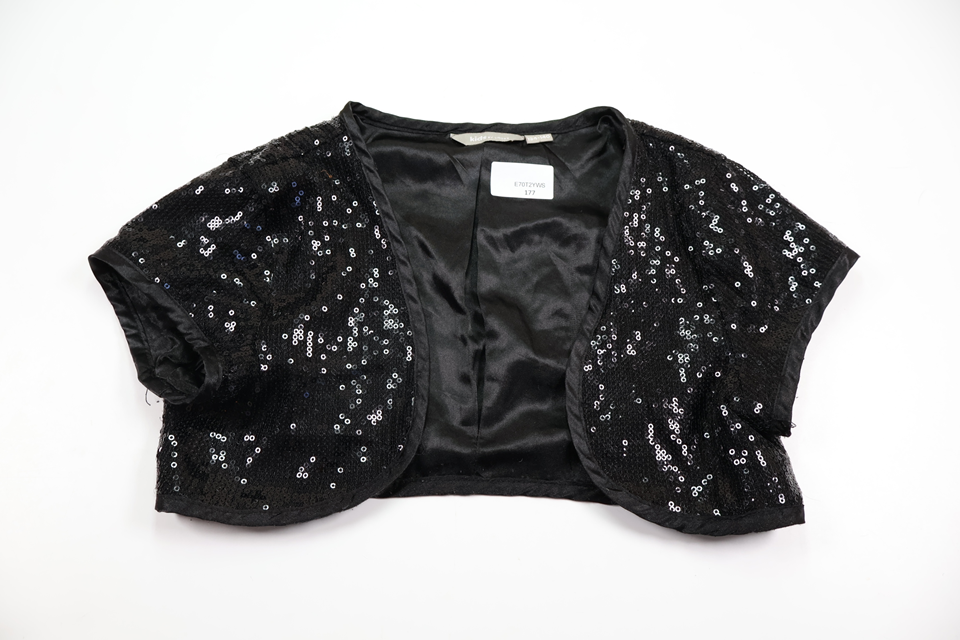 Sequin bolero from Lindex - Size 122/128 - Black