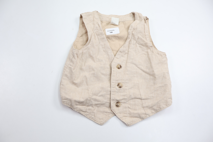 Kostymväst i linnemix från H&M - Storlek 80 - Beige