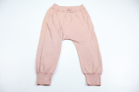 Sparkly knitted trousers from Lindex - Size 86 - Pink
