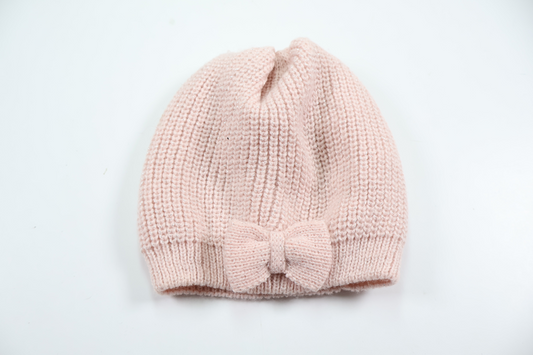 Knitted hat with bow from H&M - Size 92/104 - Pink