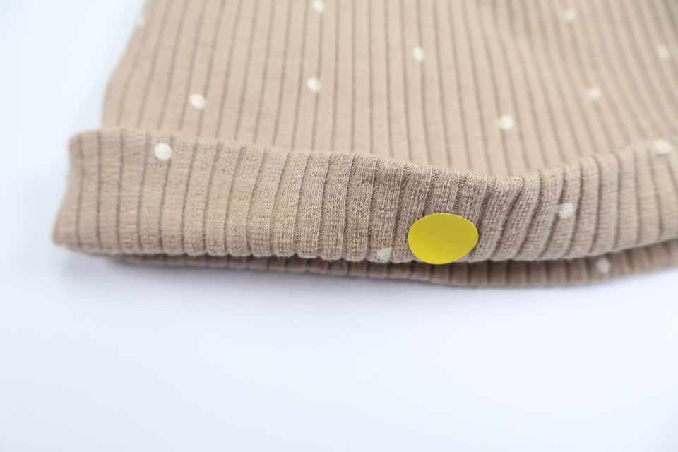 Ribbed beanie with ears from Rikiki - Size 50 - Beige