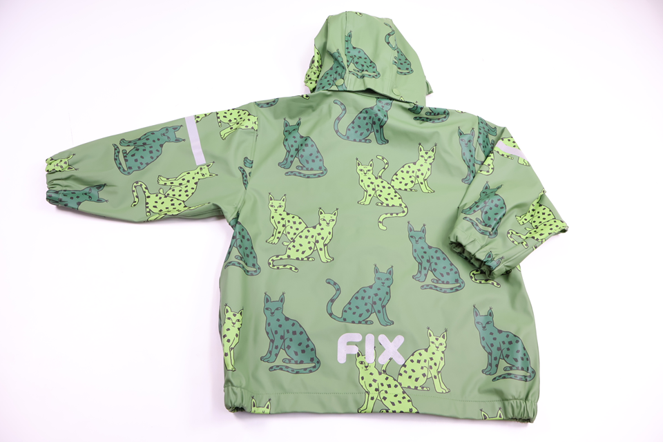 Rain jacket from FIX by Lindex - Size 110 - Green