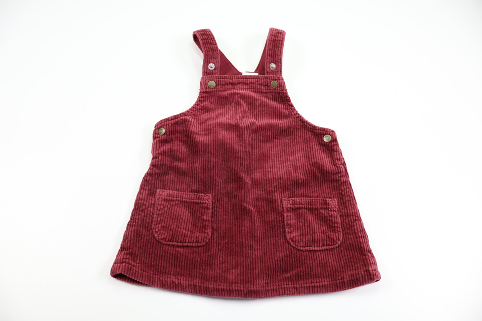 Ribbed dress from Lindex - Size 74 - Burgundy