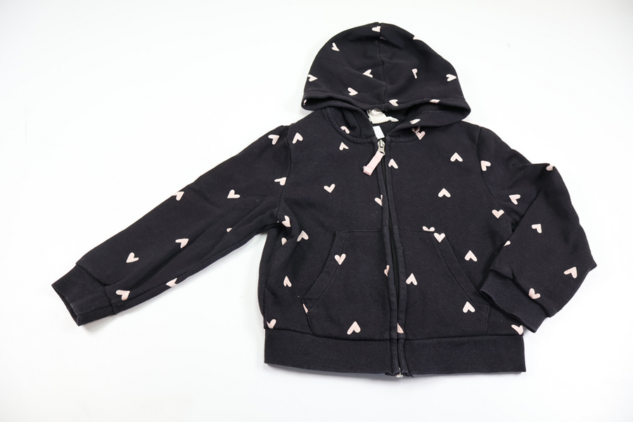 Hooded jacket from H&M - Size 110/116 - Black