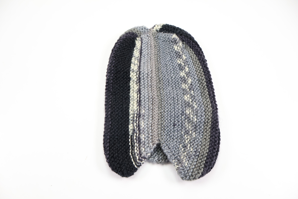 Knitted hat from Hemstickat - Size 74/80 - Grey