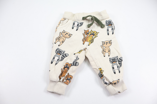 Pants with cats from Wai Wai - Size 62/68 - Off-white