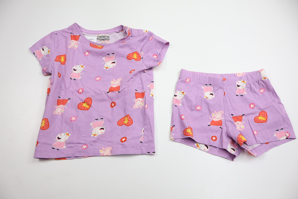 Tvådelad pyjamas från Peppa Pig - Storlek 86/92 - Lila