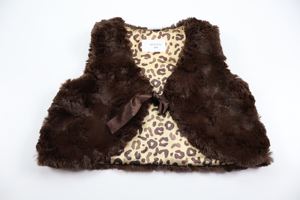 Faux fur bolero from H&M - Size 68 - Brown