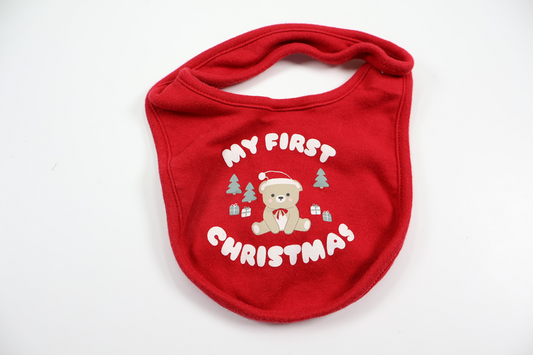 "My First Christmas" bib from Kappahl - Size One size - Red
