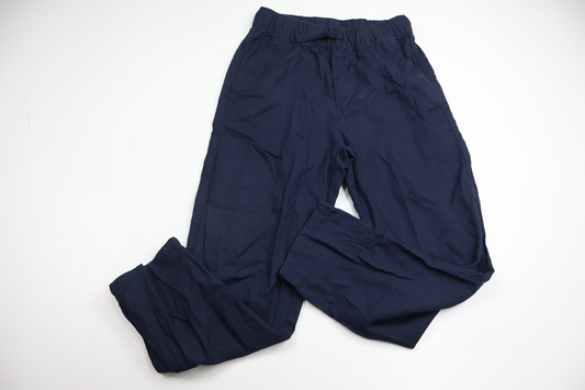 Byxor i linnemix från H&M - Storlek 140 - Marinblå