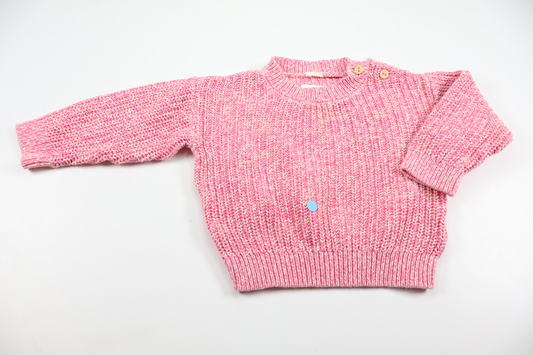 Knitted sweater from H&M - Size 74/80 - Pink