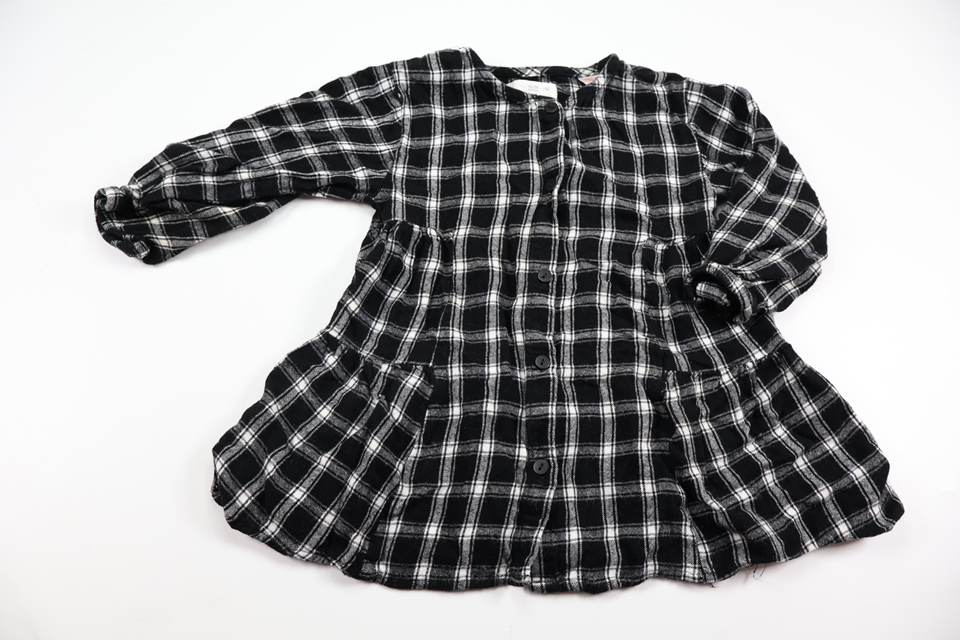 Checked dress from Zara - Size 86/92 - Black