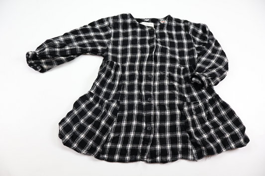 Checked dress from Zara - Size 86/92 - Black