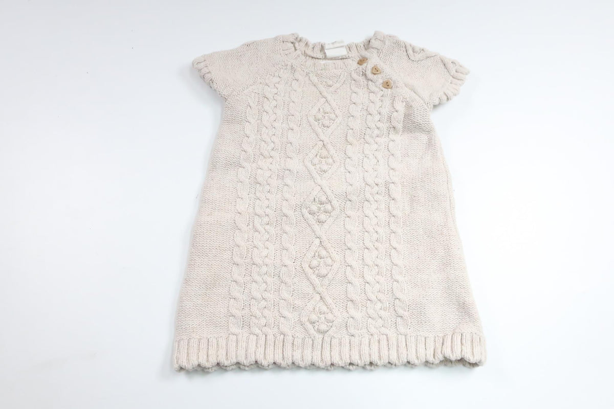 Knitted dress from H&M - Size 74 - Beige