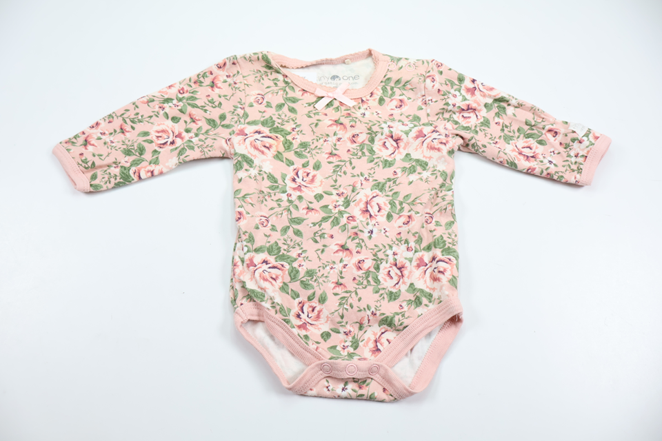 Floral bodysuit from Tiny One - Size 56 - Pink