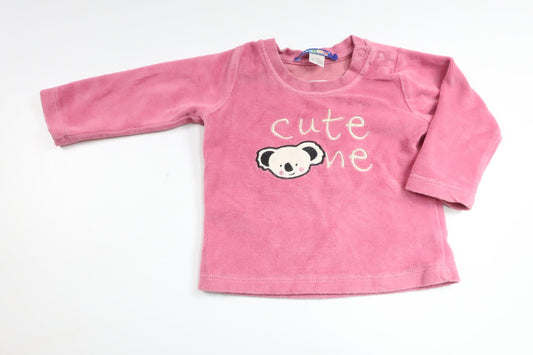 Fleece sweater from Lupilu - Size 62/68 - Pink