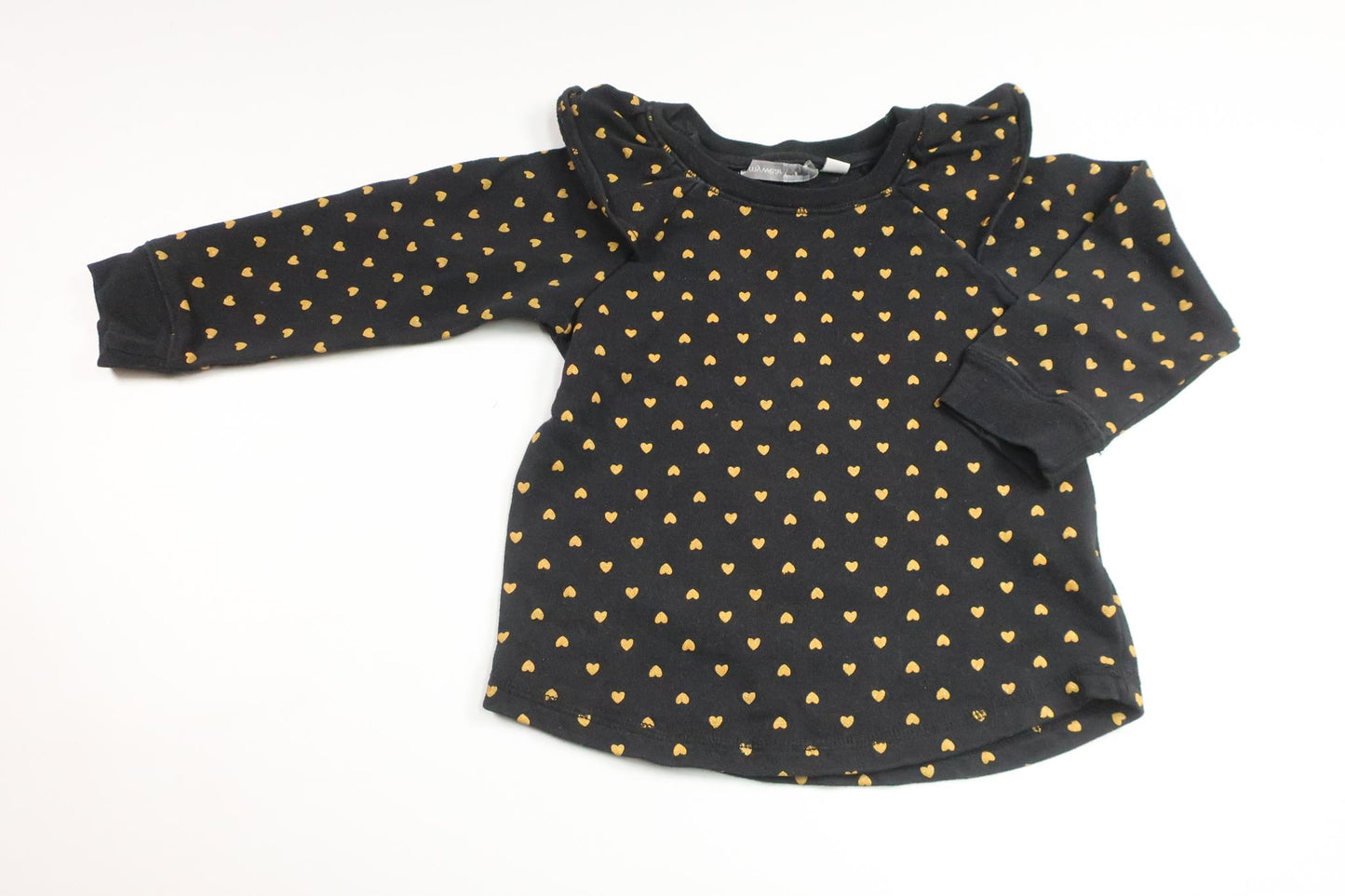 Sweater with hearts from Lindex - Size 98/104 - Black