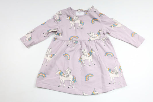 Dress with unicorns from Wai Wai - Size 74 - Purple