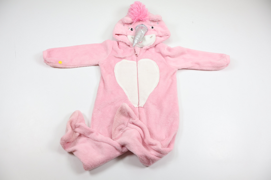 Fleece unicorn jumpsuit from Inextenso - Size 80 - Pink