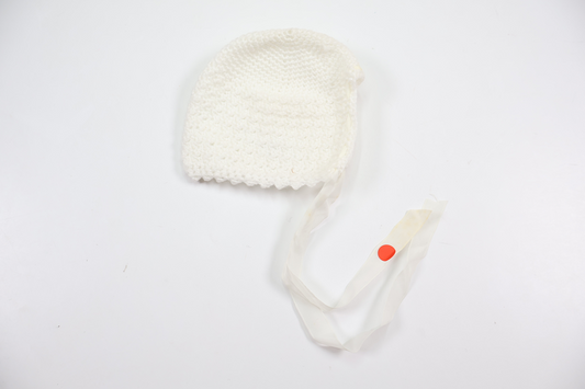 Knitted beanie from Hemsytt - Size 50/56 - White